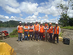 Capacitación de personal externo en Batimetría y Topografía - Campamento Nuevo Mundo 2015