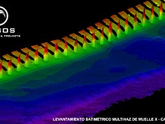 Levantamiento Batimétrico Multihaz de muelle X - Callao 2018